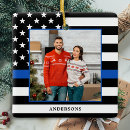 Search for officer christmas tree decorations Thin blue line