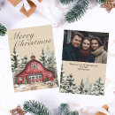 Search for country rustic christmas cards Farmhouse