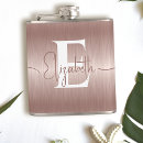 Search for rose gold flasks Bridal shower