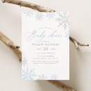 Search for snowflake baby boy shower invitations Glitter