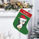 Search for penguin christmas stockings Adorable