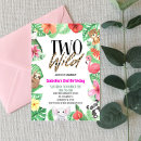 Search for wild animal party invitations Pink