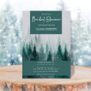 Search for forest green bridal shower invitations Rustic