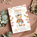 Search for fall leaves birthday invitations Watercolor