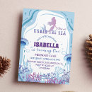 Search for mermaid 1st birthday invitations Rainbow