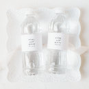 Search for black and white small wedding water bottle labels For her