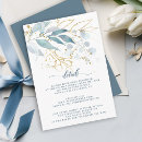 Search for gold foil wedding enclosure cards Dusty blue
