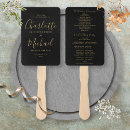 Search for black gold wedding programmes Modern