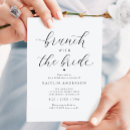 Search for brunch with the bride invitations Black and white