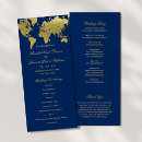 Search for gold foil wedding programmes Elegant