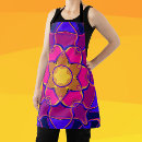 Search for blue flower aprons Cartoon