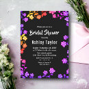 Search for neon bridal shower invitations Colourful