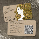 Search for curly business cards Black