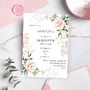 Search for blush floral bridal shower invitations Elegant