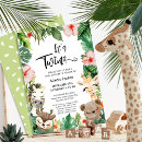 Search for twin monkey baby shower invitations Safari