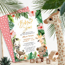 Search for gold safari baby shower invitations Tropical