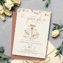 Search for autumn floral baby shower invitations Botanical