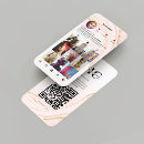 Search for pink marble business cards Qr code