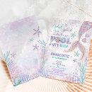 Search for mermaid pool party invitations Purple