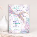 Search for splish splash mermaid bash invitations Under the sea