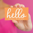 Search for hello business cards Large typography hello