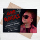 Search for one rocks 1st birthday invitations Rocked one year