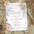 Search for neutral christening invitations Floral