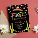 Search for fiesta 1st birthday invitations Mexican