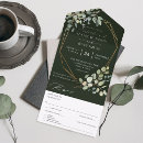 Search for olive green and gold wedding invitations Rustic