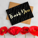 Search for zebra print thank you cards Black