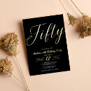 Search for foil 50th birthday invitations Minimalist