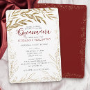 Search for red white quinceanera invitations Quinceañera