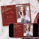 Search for red gold save the dates Elegant