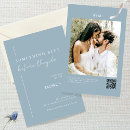 Search for something blue wedding invitations Modern