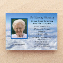 Search for clouds celebration of life invitations Remembrance