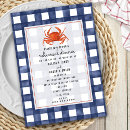 Search for blue crab invitations Nautical