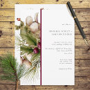 Search for red gold christmas wedding invitations Botanical