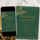 Search for emerald green and gold birthday invitations Daughter