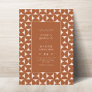 Search for mid century wedding invitations Geometric