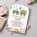 Search for green tractor birthday invitations Farmer