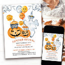 Search for halloween gender reveal invitations Ghost