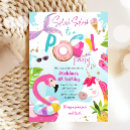 Search for unicorn pool party invitations Splish splash