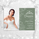 Search for mint green quinceanera invitations Floral