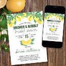 Search for lemon bridal brunch invitations Brunch and bubbly