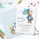 Search for teddy bear baby boy shower invitations Cub