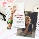 Search for champagne 21st birthday invitations Twenty first