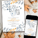 Search for our little boo is turning two birthday invitations Halloween birthday party