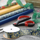 Search for navy blue and gold ribbon Pattern