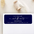 Search for navy save the date return address labels Script
