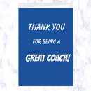 Search for great coach Thanks